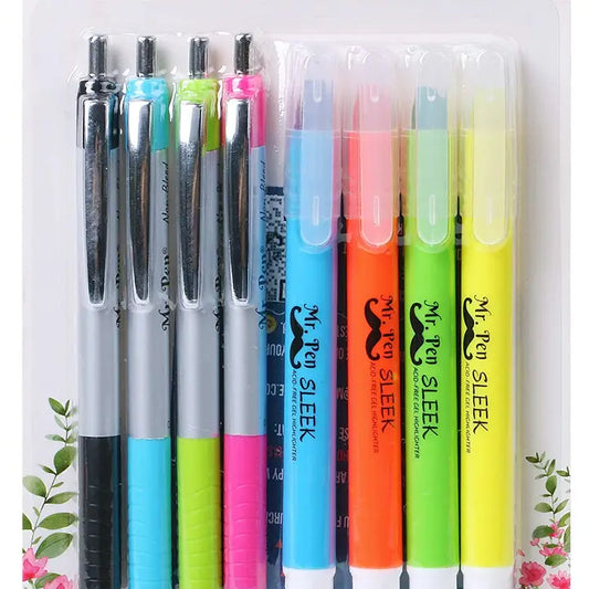 Mr. Pen- Bible Highlighters and Pens No Bleed, 8 Pack