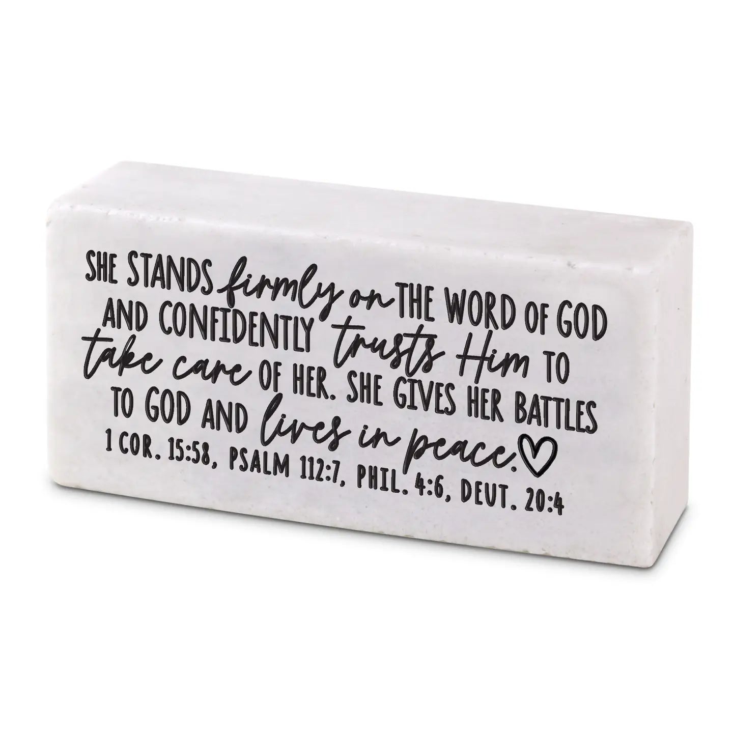 Scripture Block She Stand Firmly On Word