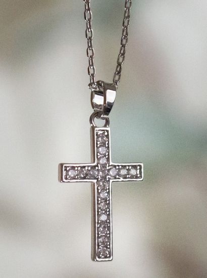 Cross Necklace Silver