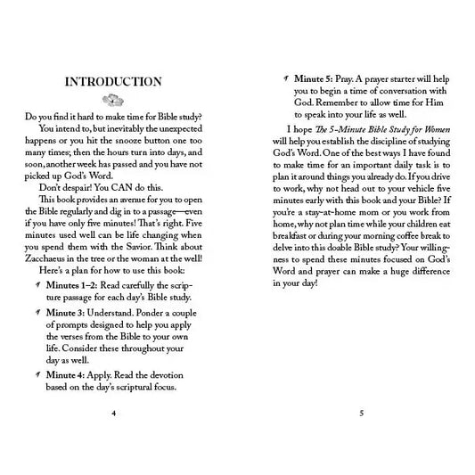 The 5-Minute Bible Study For Women: Seeking God's Heart