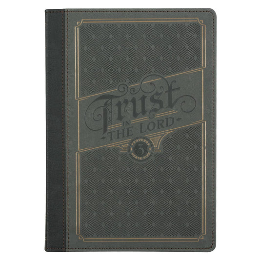 Trust in the Lord Charcoal Classic Journal - Proverbs 3:5