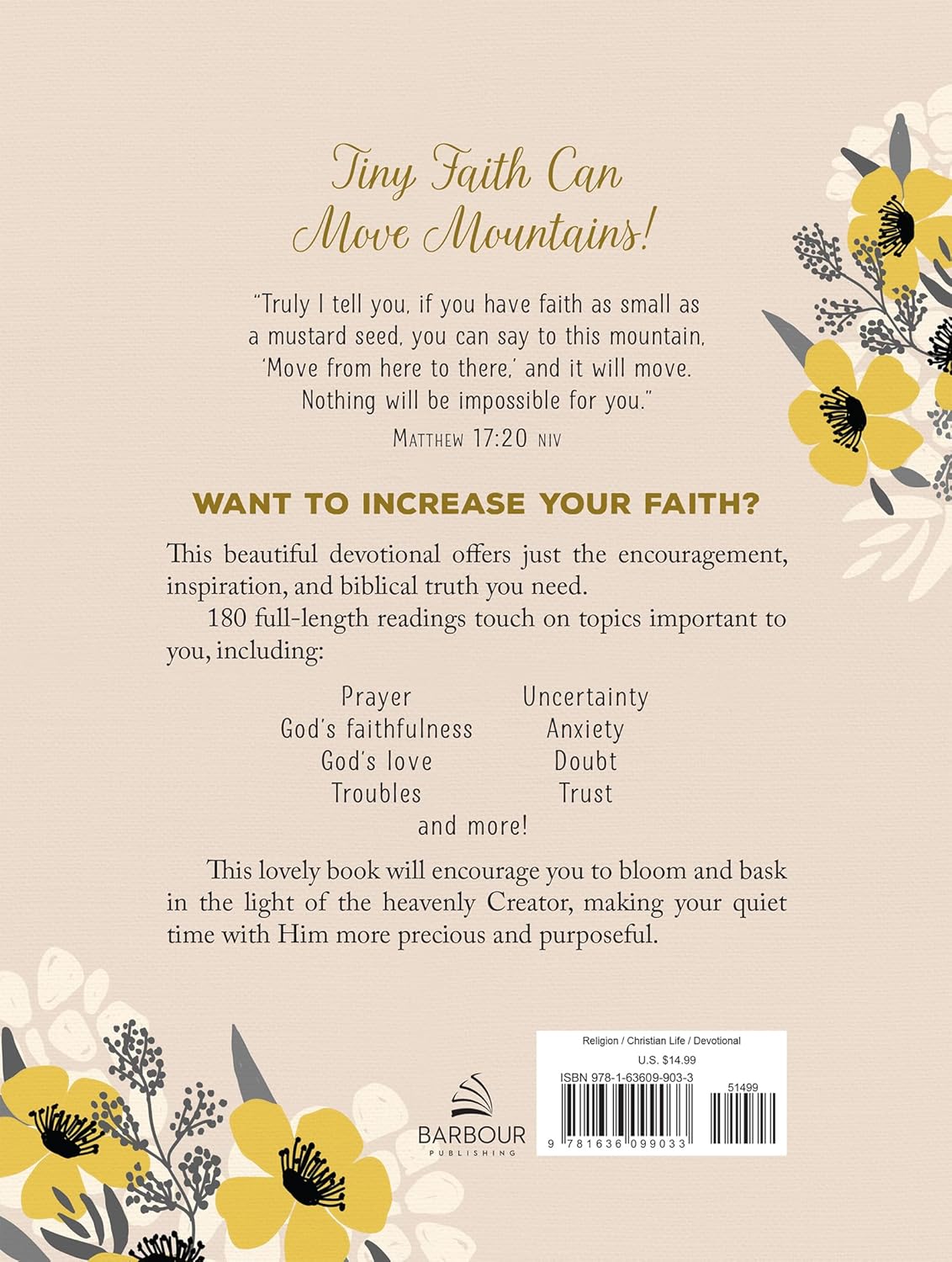A Mustard Seed Faith: Devotions and Prayers for Women, Large Print