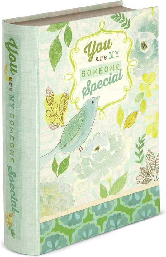 Someone Special-6.5" x 2" x 8.5" Musical Book Box, Blue, Green