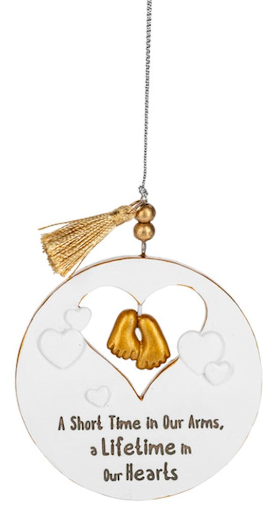 Short Time In Our Arms/Lifetime In Our Hearts Ornament