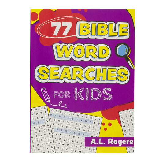 77 Bible Word Searches for Kids, Activity Book, Ages 5-8