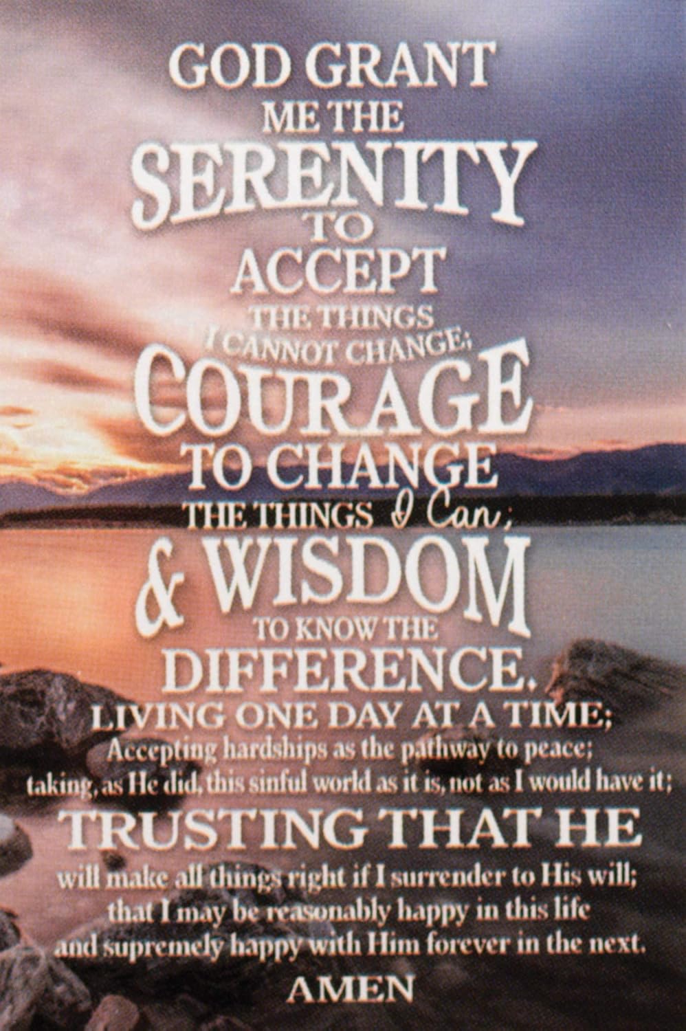 Serenity Prayer Itty Bitty Blessings Card