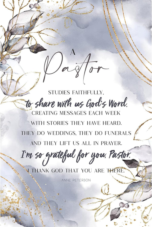 A Pastor - Heaven Sent Plaques 6X9 Wood Plaque