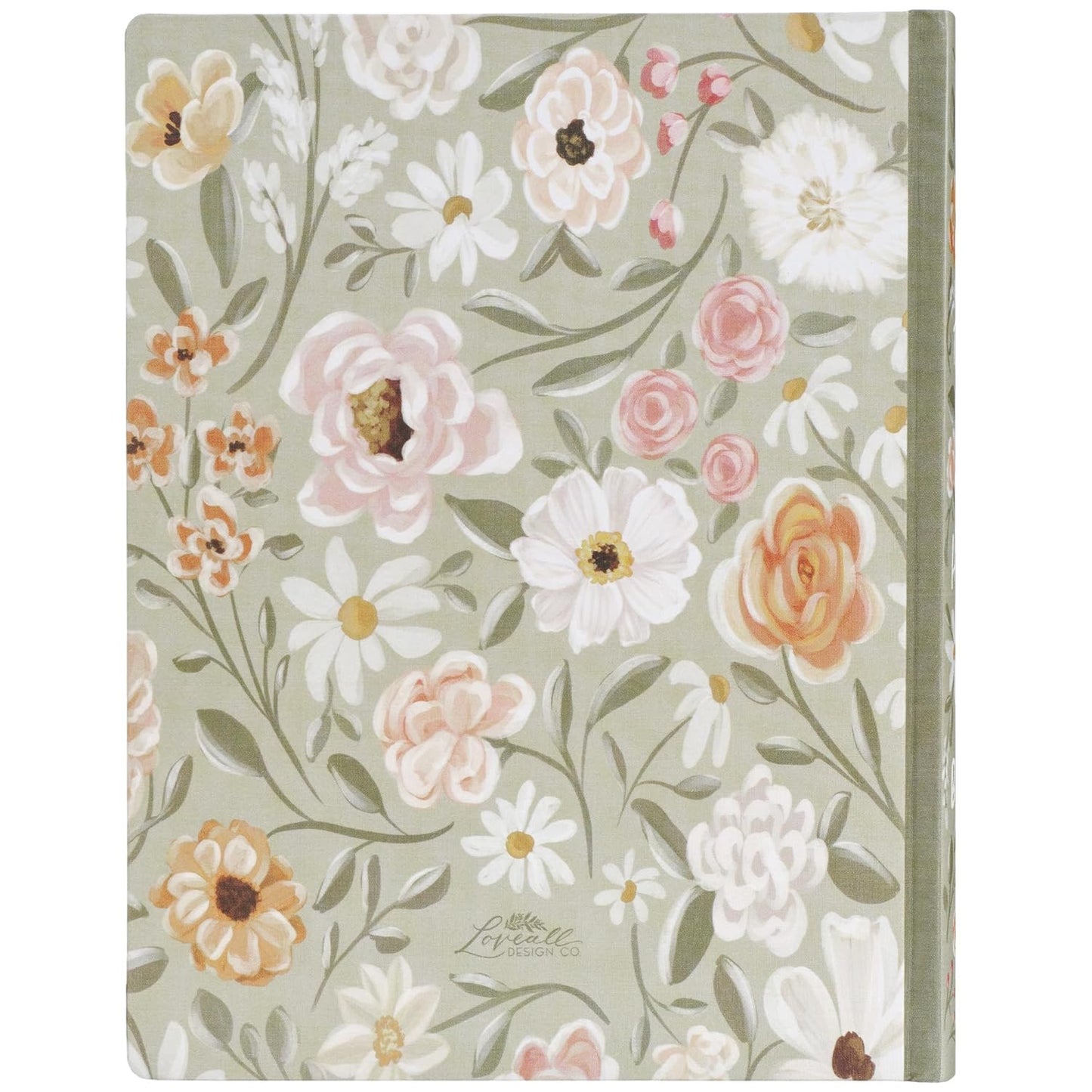 Sage Green Floral Hardcover Amelia Collection Large Print King James Version Note-taking Bible - Luke 22:42