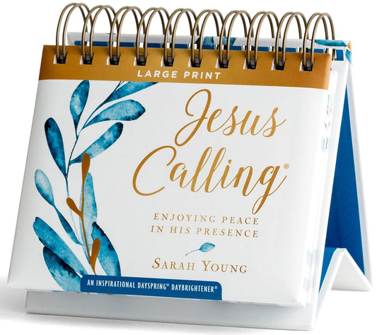 Jesus Calling: Enjoying Peace in His Presence Large Print (An Inspirational DaySpring DayBrightener) - Perpetual Calendar