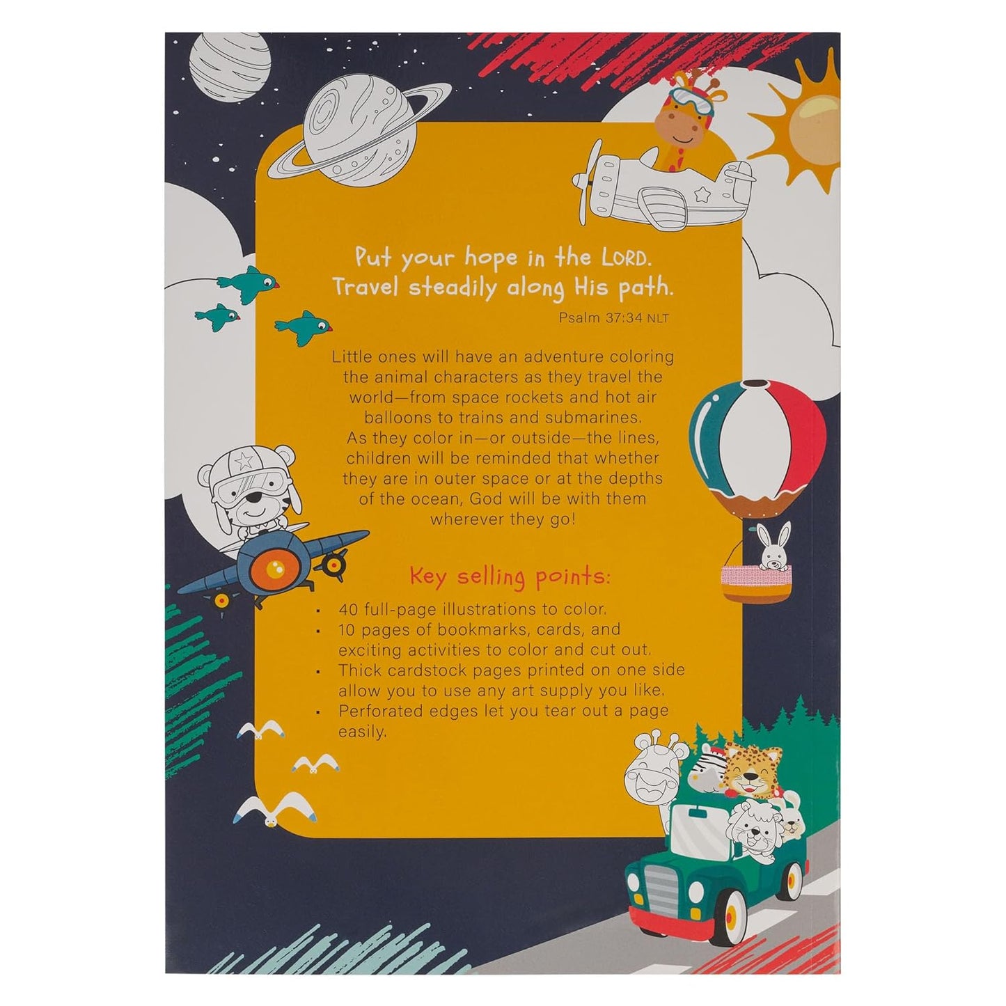 God is with Me Wherever I Go! Coloring Book for Kids