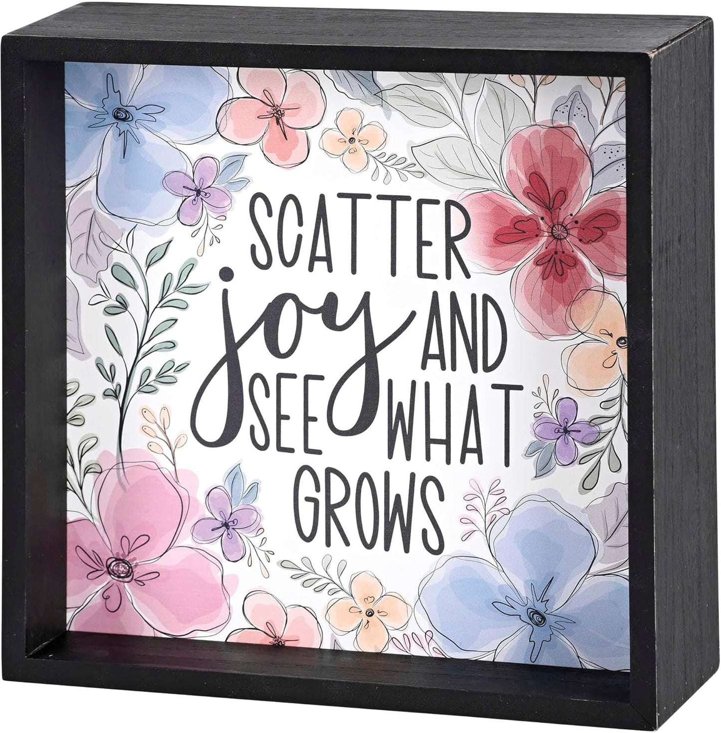 Consider the Wildflowers Tabletop 2 Sided, 6" X 6"