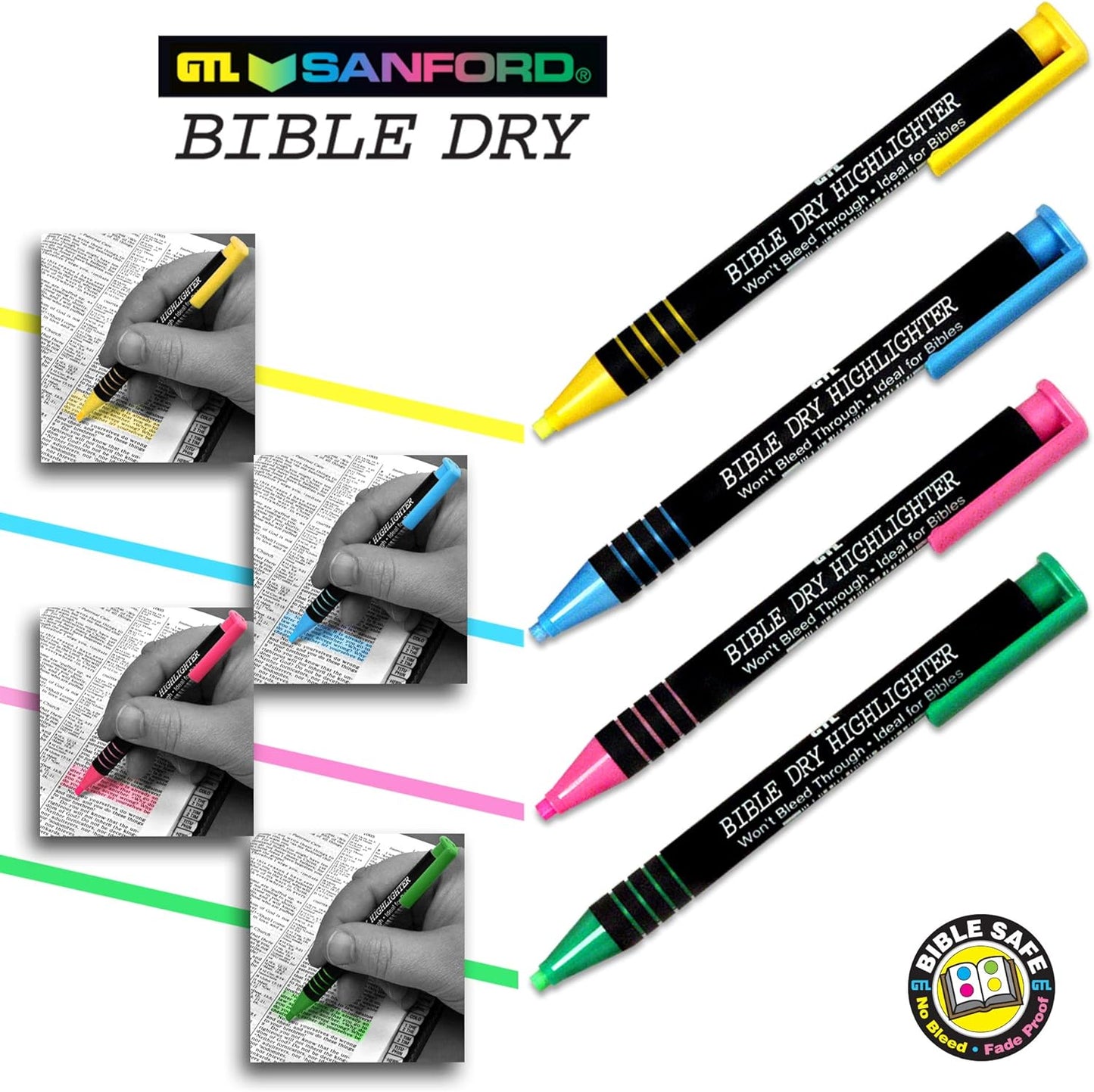 Bible Dry Highlighter - Pink Carded