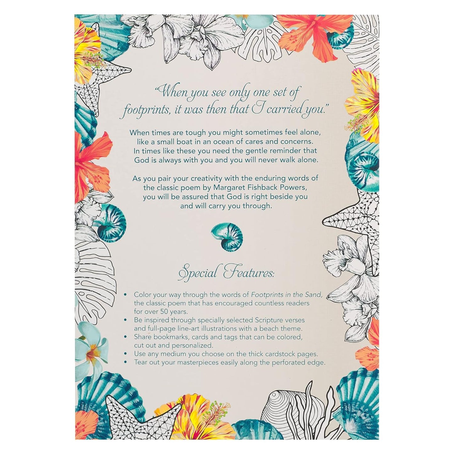 Footprints in the Sand Coloring Book