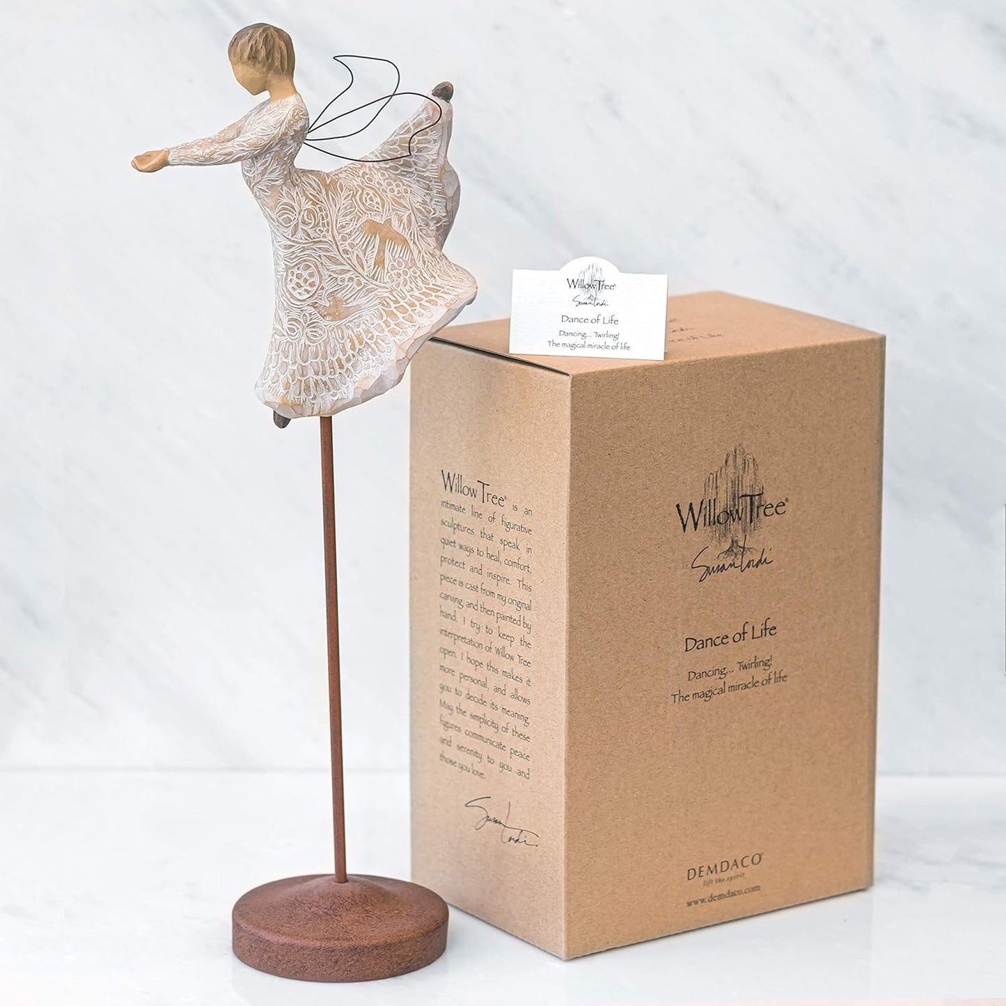 Willow Tree Dance of Life Angel, Sculpted Hand-Painted Figure for Classic Nativity Collection