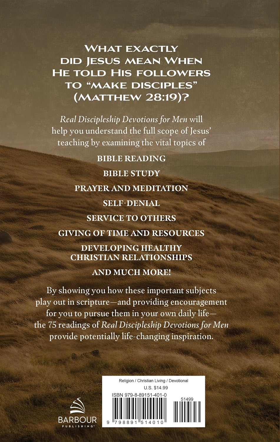 Real Discipleship Devotions for Men: Readings on Following Jesus with Passion