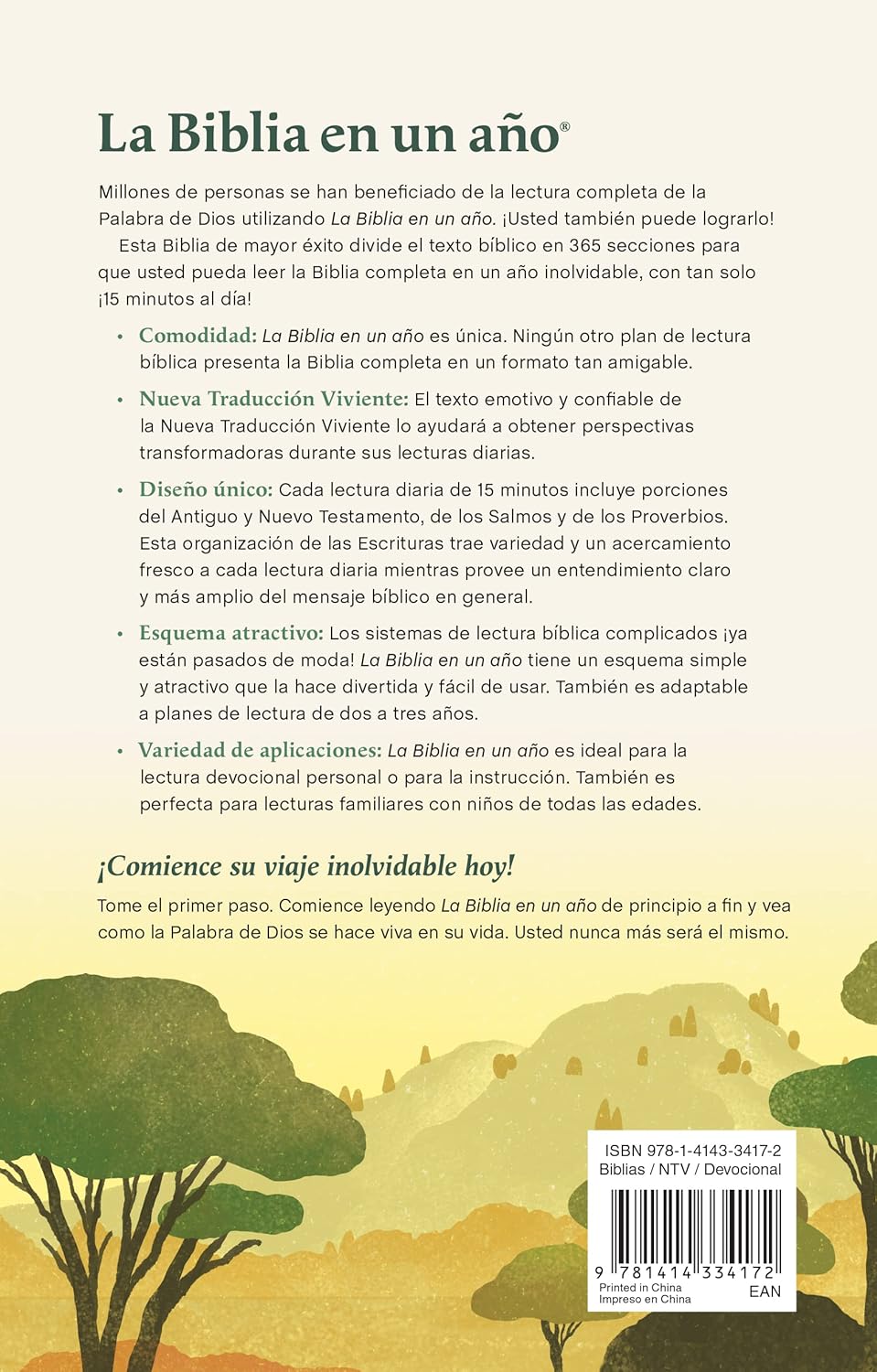 La Biblia en un año NTV (Tapa rústica) (Spanish Edition)