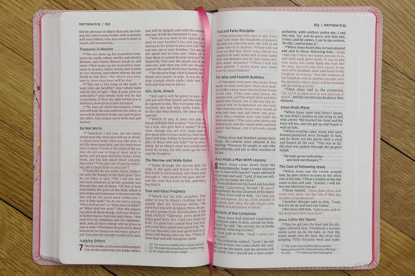 NIV Bible For Kids (Comfort Print)-Pink/Gold Flexcover