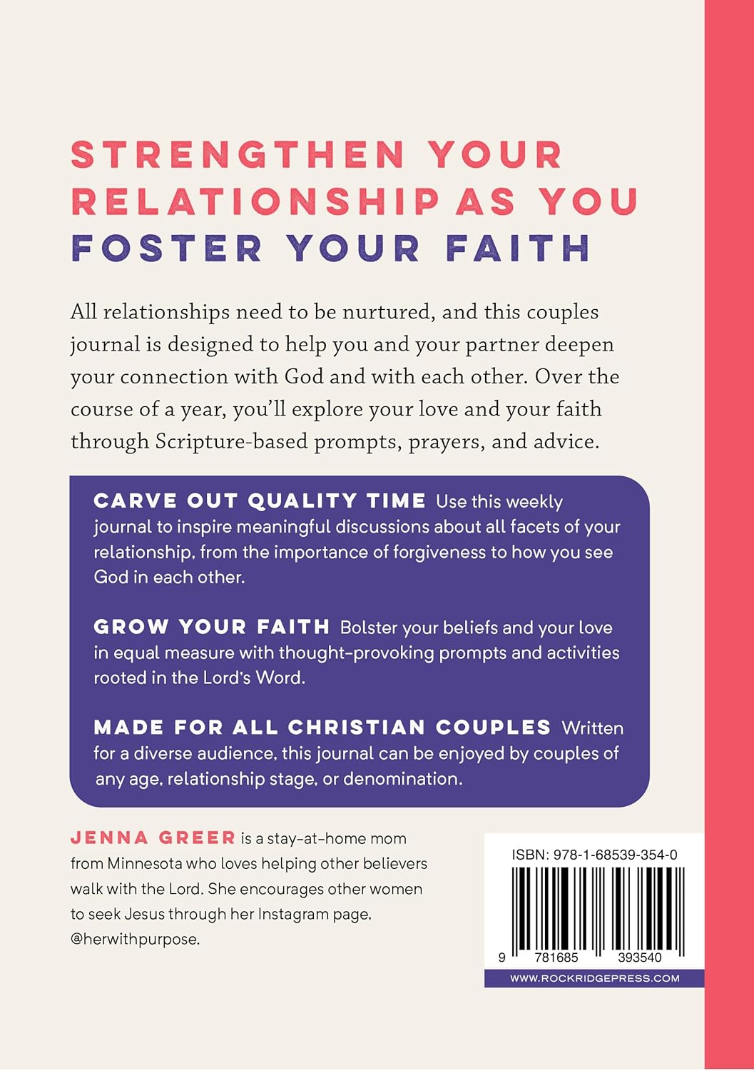 52-Week Christian Couples Journal