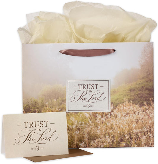 Trust in the LORD Large Landscape Gift Bag - Proverbs 3:5