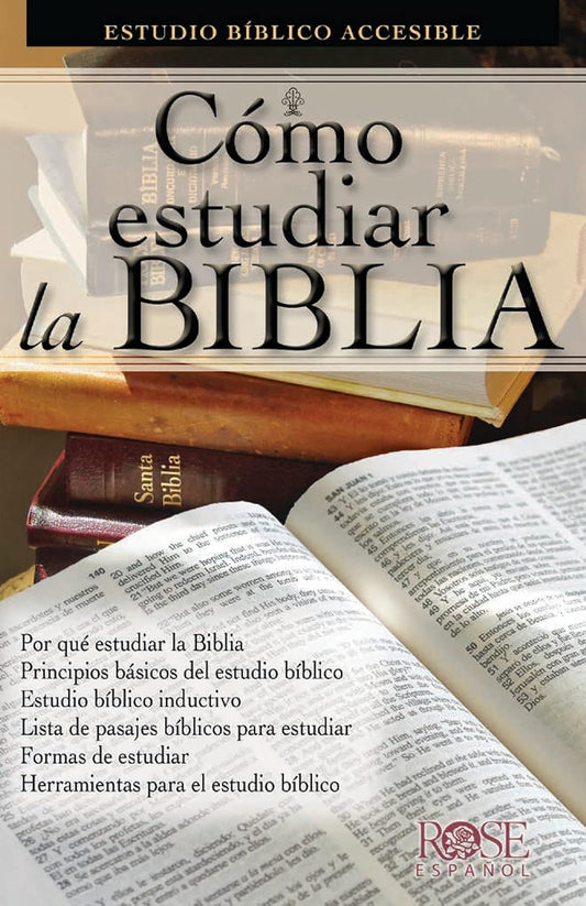 Cómo estudiar la Biblia: Estudio bíblico accesible (Spanish Edition) Pamphlet
