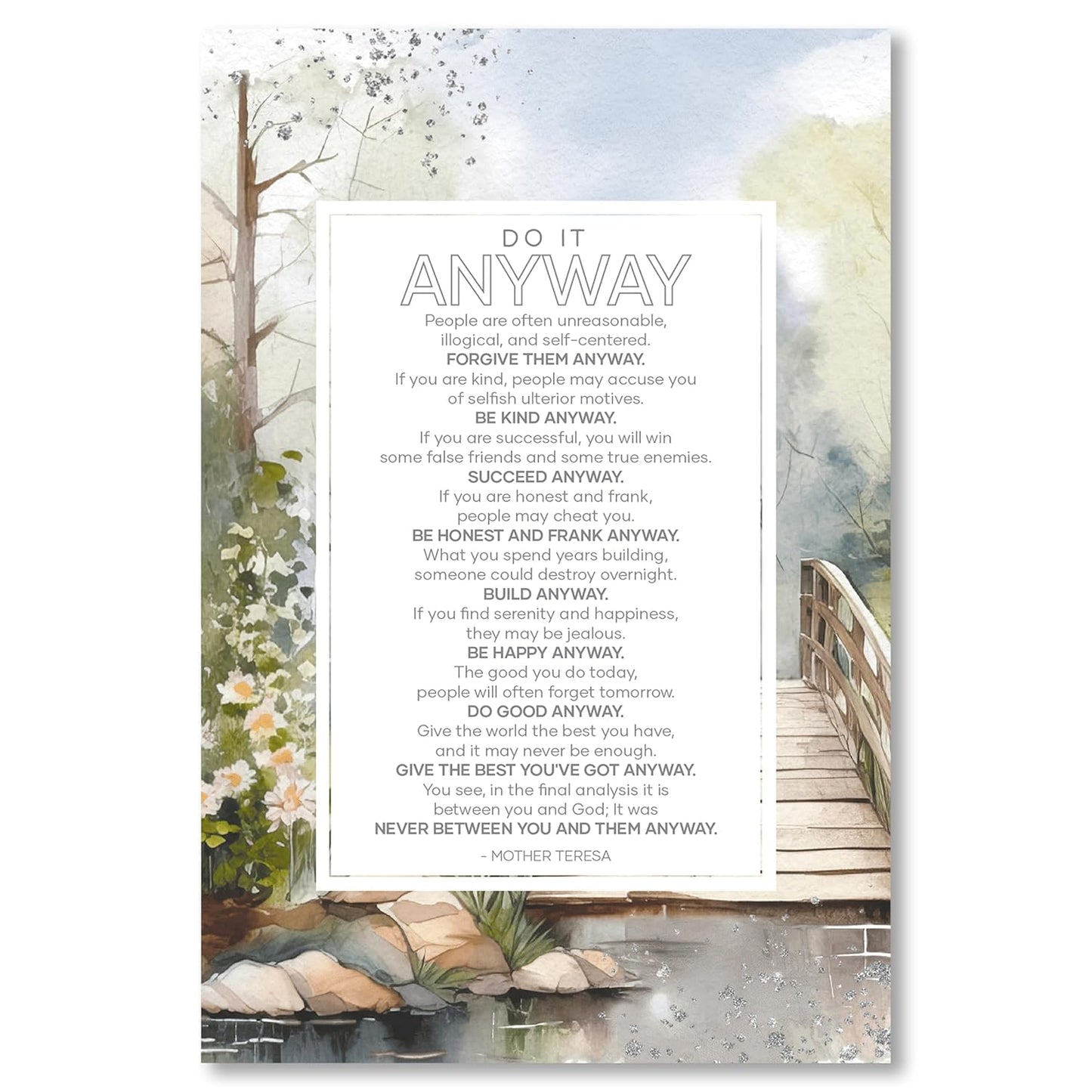 Do It Anyway - Wood Plaques 6"X9"