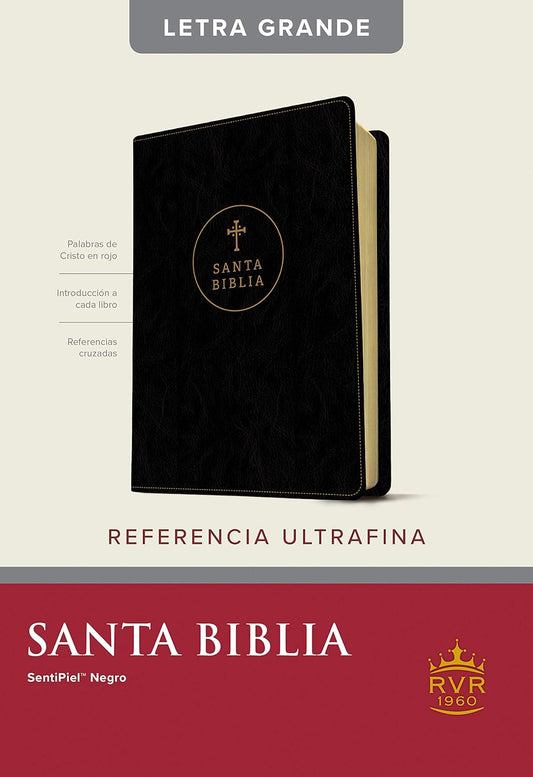 Santa Biblia RVR60, Edición de referencia ultrafina, letra grande black