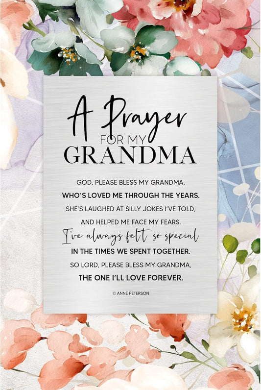 Grandma Wood Plaque with Inspiring Quotes 6x9