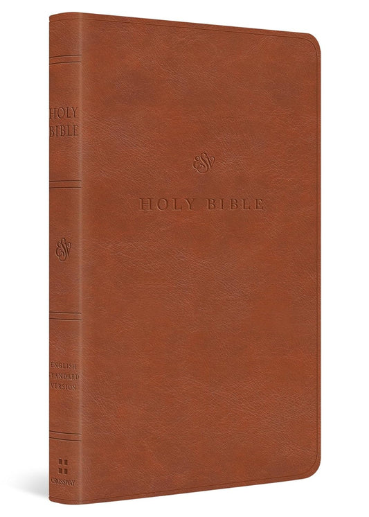 ESV Value Thinline Bible (TruTone, English Saddle)