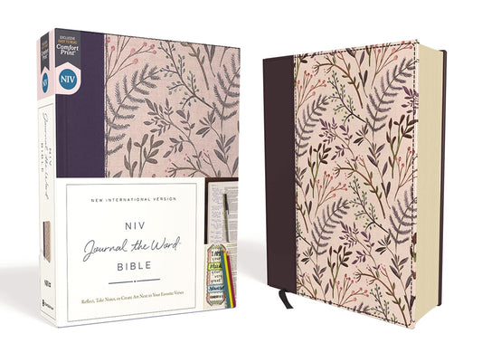 NIV Comfort Print Journal the Word Bible, Cloth over Board, Pink Floral