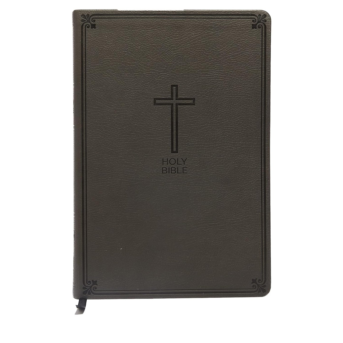 NKJV, Value Thinline Bible, Charcoal Leathersoft, Red Letter, Comfort Print