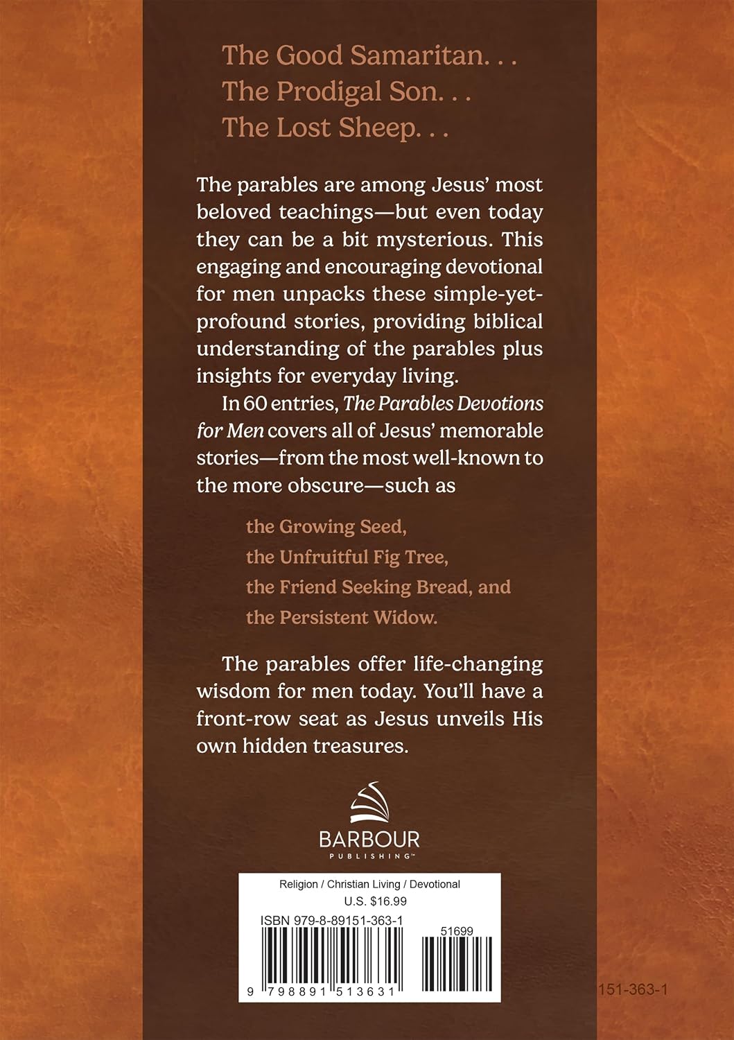 The Parables Devotions for Men: 60 Readings on Jesus' Simply Profound Stories