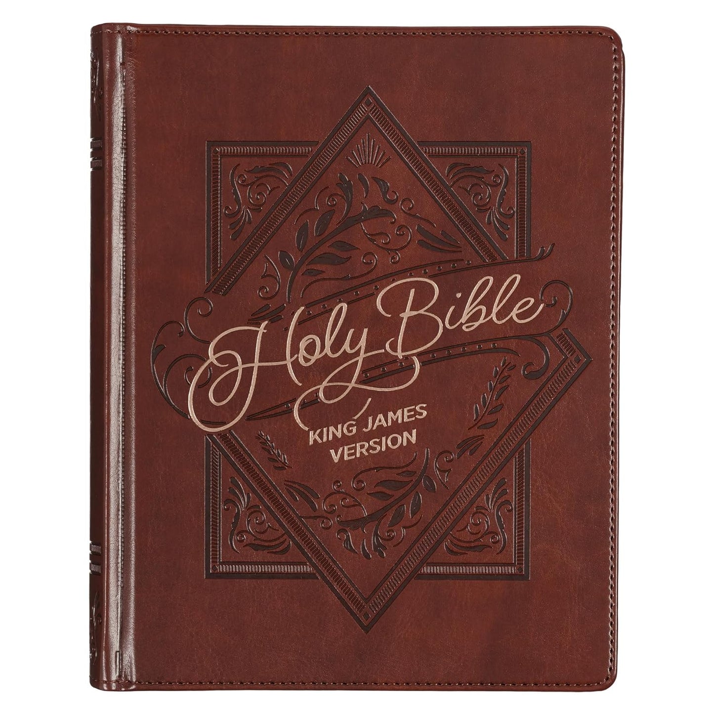 KJV Holy Bible, Note-taking Bible, Faux Leather Hardcover, Saddle Tan