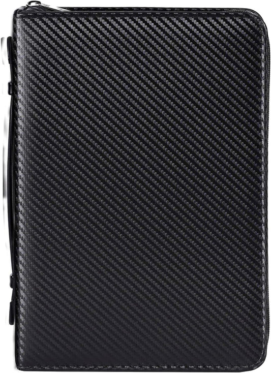 Bible Cover-Man of God/Carbon Fiber Look, Black