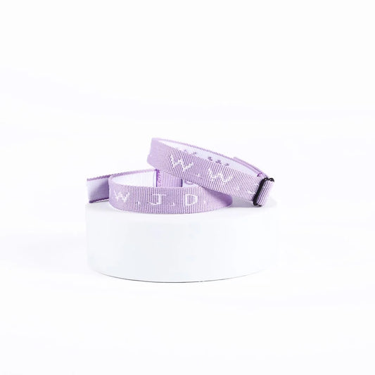 WWJD Woven Bracelet, Violet