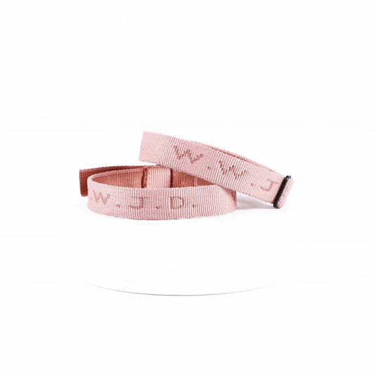 WWJD Woven Bracelet, Pink