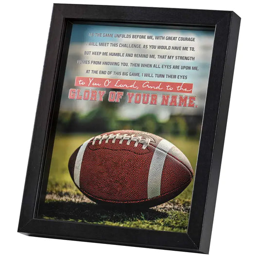 Framed Art Football As The Game