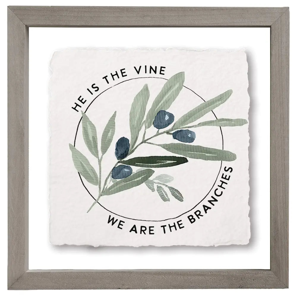 He Is The Vine Floating Art Square