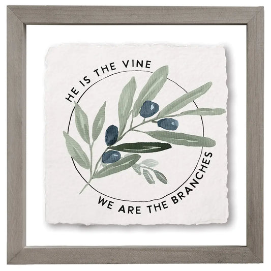 He Is The Vine Floating Art Square