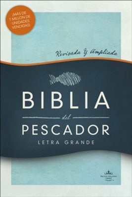 Reina Valera 1960 Biblia del Pescador, letra grande, caoba símil piel