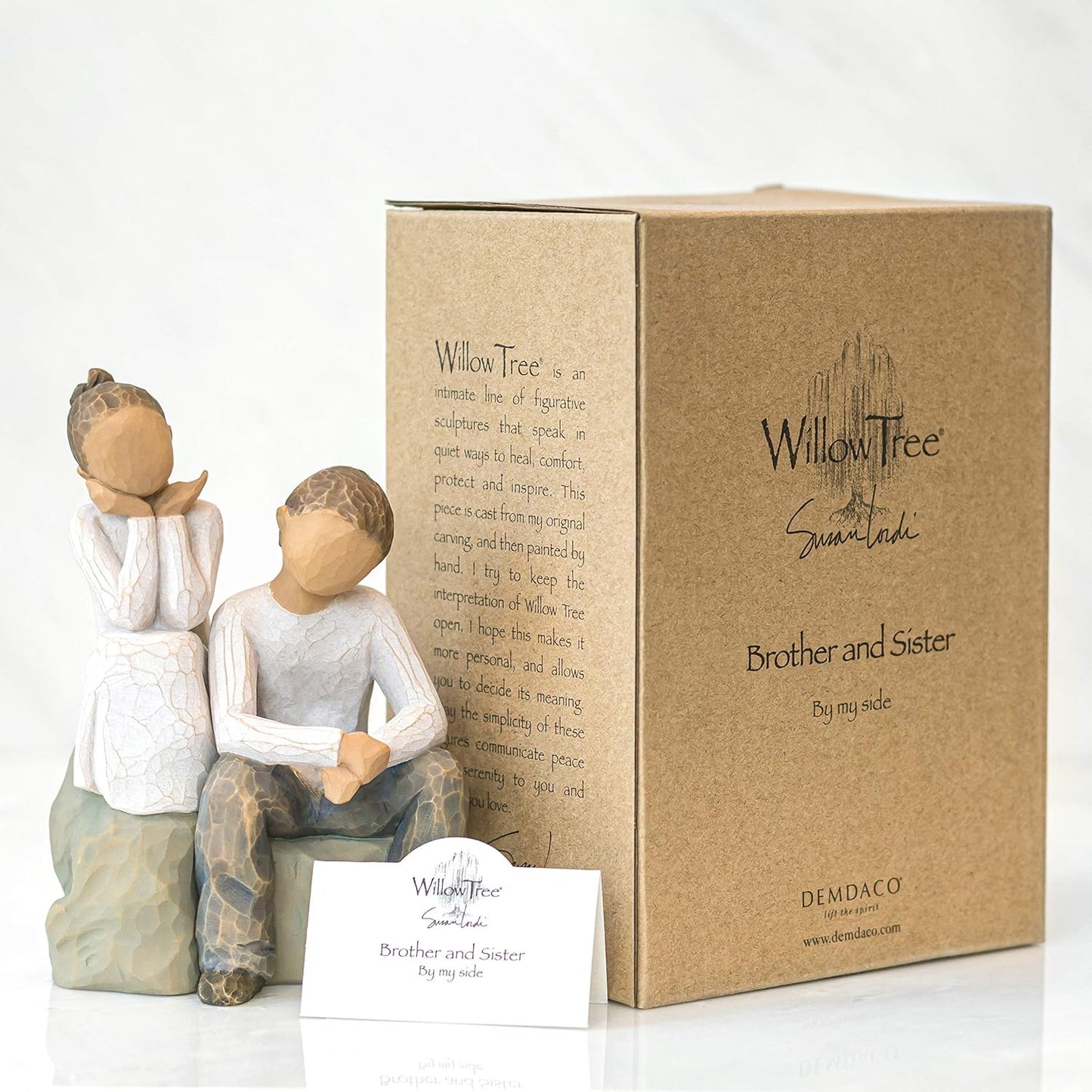 Willow Tree Brother and Sister, Sculpted Hand-Painted Figure