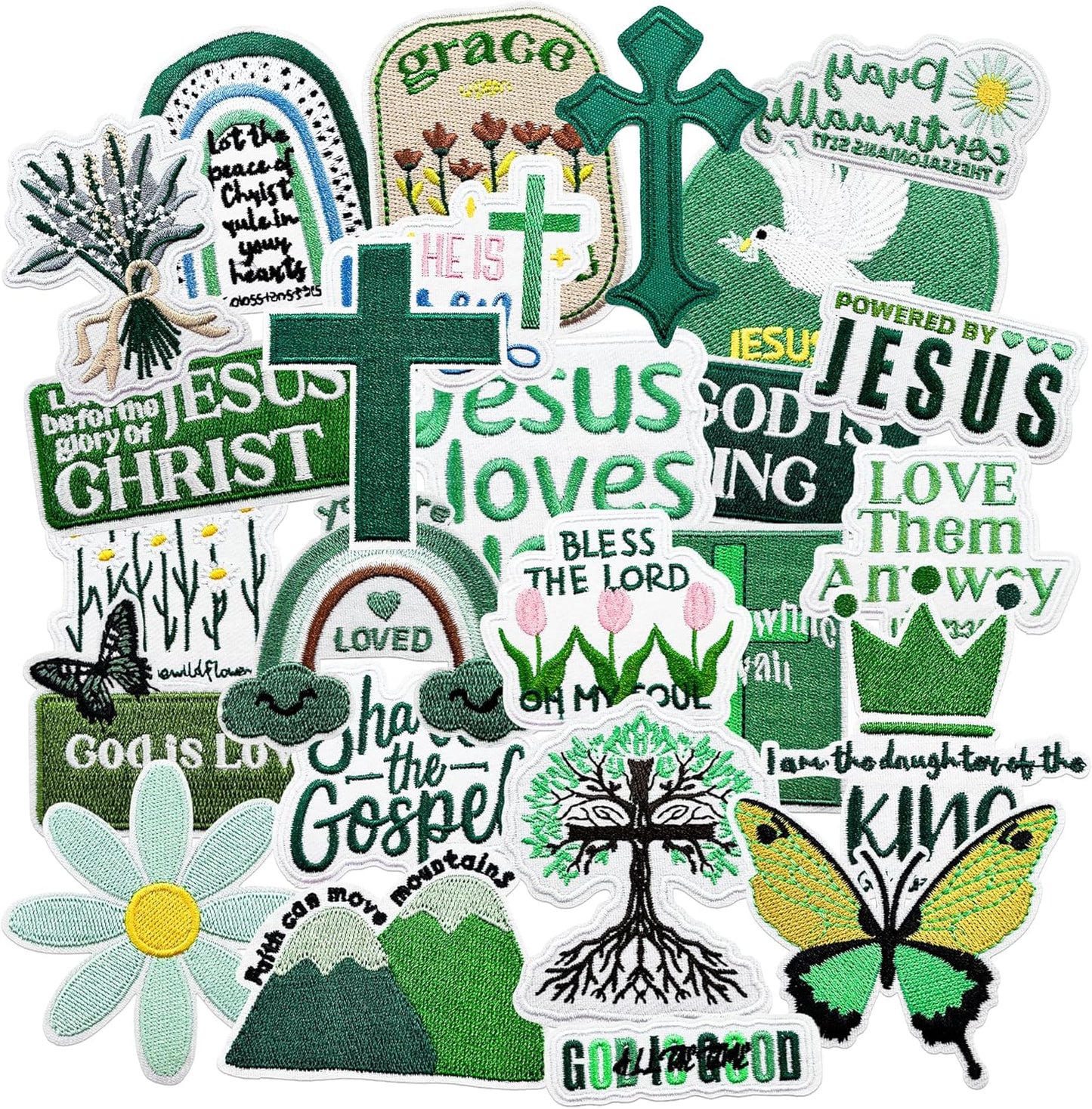 Christian Iron On Patches