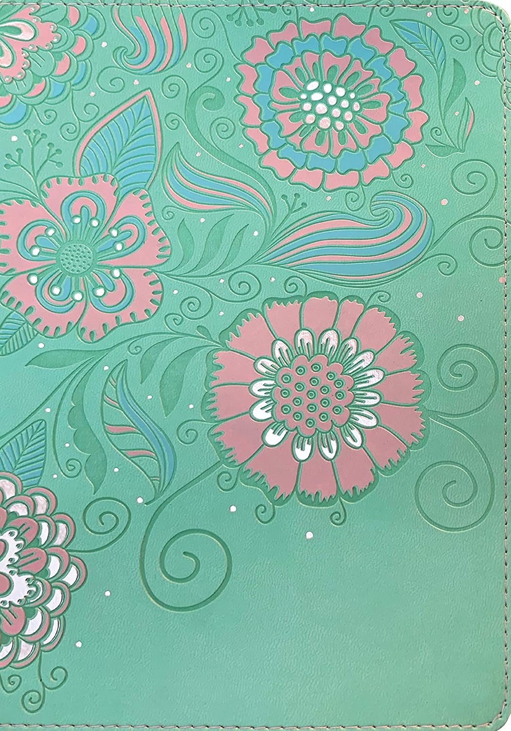 NLT Girls Life Application Study Bible (Leatherlike, Teal/Pink Flowers)