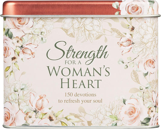 Strength for a Women's Heart Devotional Cards in a Tin