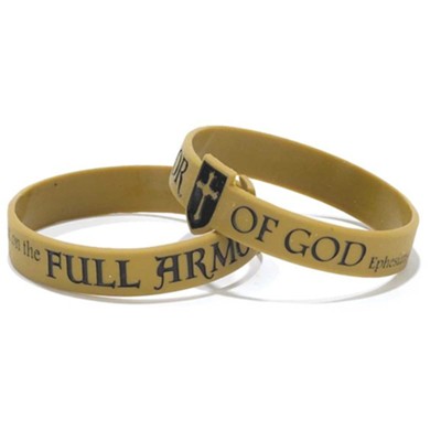 Put On Full Armor Silicone Bracelet, Gold