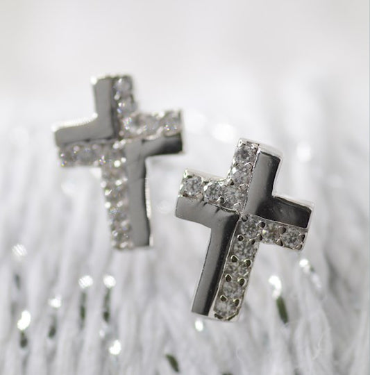 Square Cross Earrings