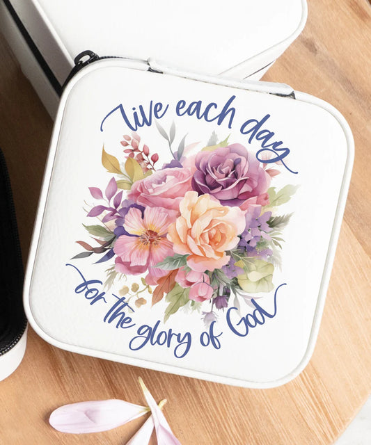 Live Each Day Travel Jewelry Case
