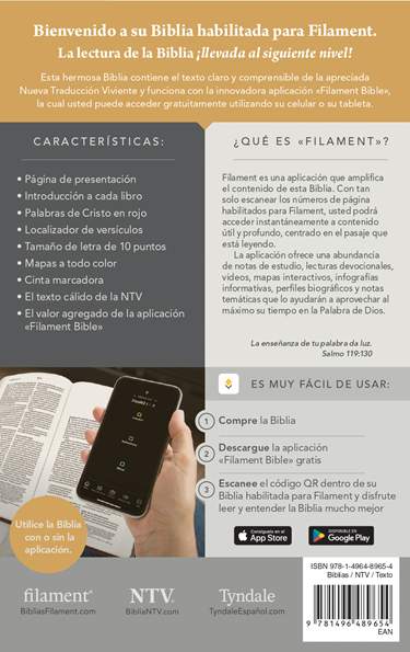 Biblia compacta NTV, Letra Gigante con Filament, LeatherLike, Teal Floral, Red Letter
