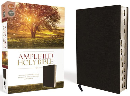Amplified Holy Bible (Revised)-Black Bonded Leather Indexed
