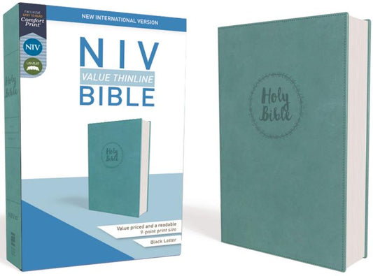 NIV Value Thinline Bible Blue, Imitation Leather