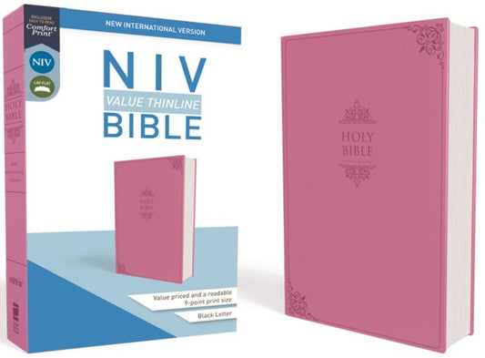 NIV Value Thinline Bible Pink, Imitation Leather